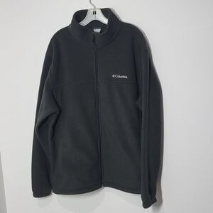 Columbia Men's Dark Green Fleece Zip Up Jacket